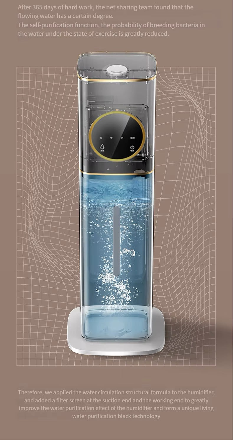 Silent 8L Large Humidifier with LED Display Smart Control Ultra Cool Mist