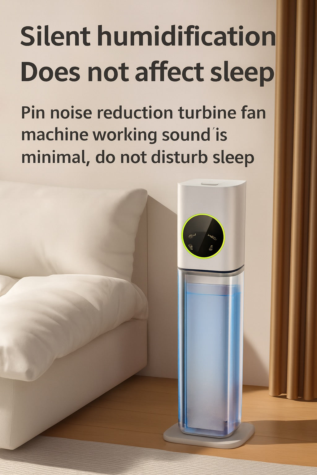 Silent 8L Large Humidifier with LED Display Smart Control Ultra Cool Mist