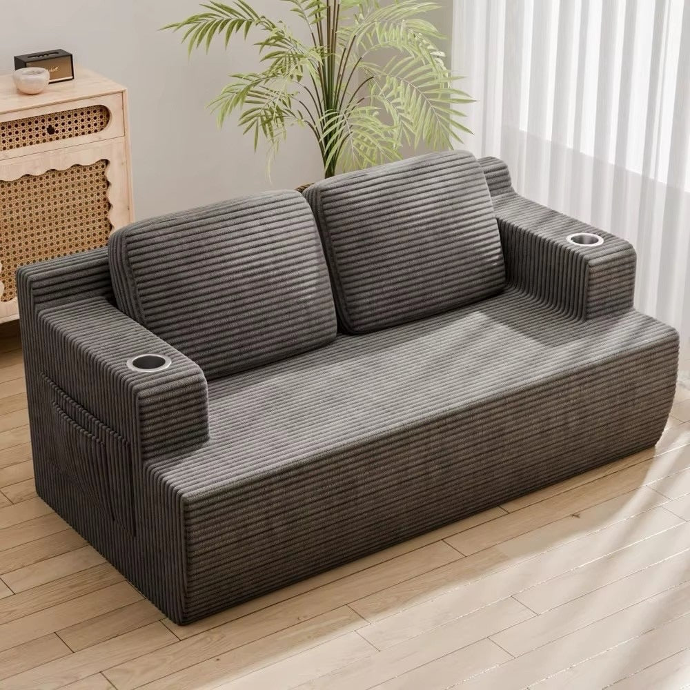 Cloud Couch Sofa 2 Seater Loveseat Upholstered Floor Sofa with Memory Foam