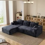 Extra Large L-Shaped Sectional Sofa Modular Plush Cloud Couch with Right Chaise