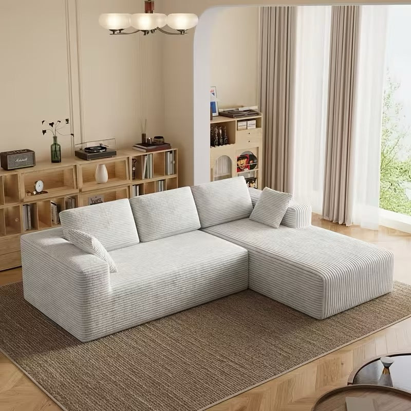 Extra Large L-Shaped Sectional Sofa Modular Plush Cloud Couch with Right Chaise