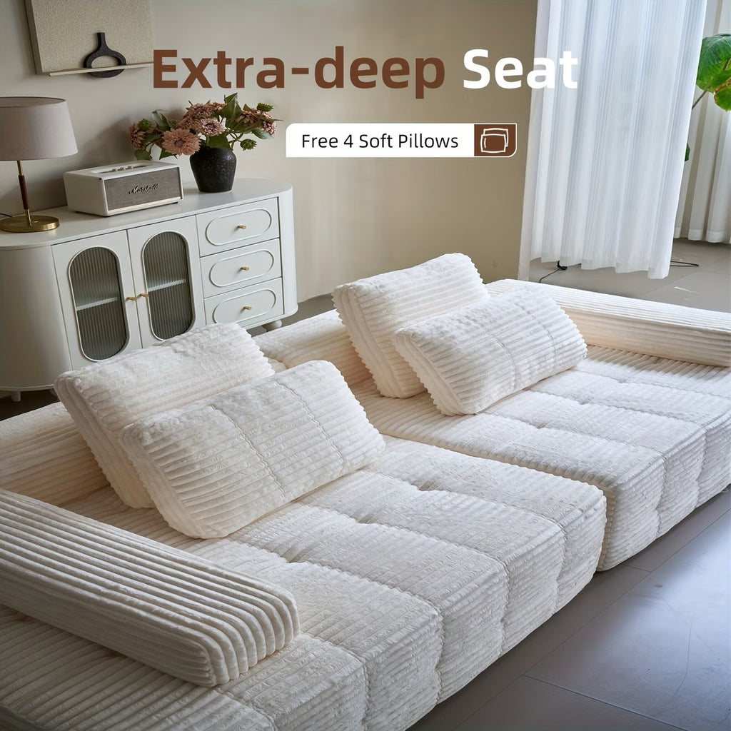 110.24-inch Modular Combination Sofa, U-shaped Living Room Sofa