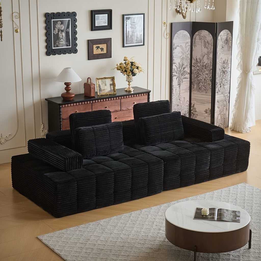 110.24-inch Modular Combination Sofa, U-shaped Living Room Sofa