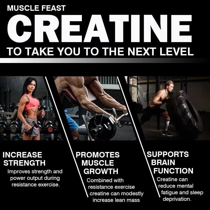 Creatine Monohydrate - Improves Performance, Muscle Growth and Recovery