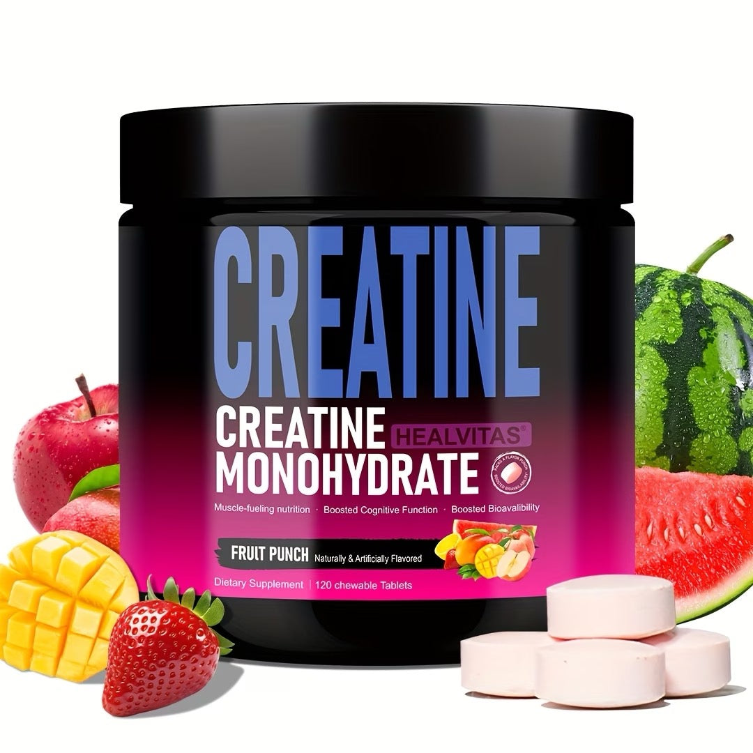 8000Mg of Heavy-Duty Creatine Monohydrate And L-Taurine Muscle Supplement - Includes BCAA, Vitamins B6 And B12, And a Blend of Electrolytes