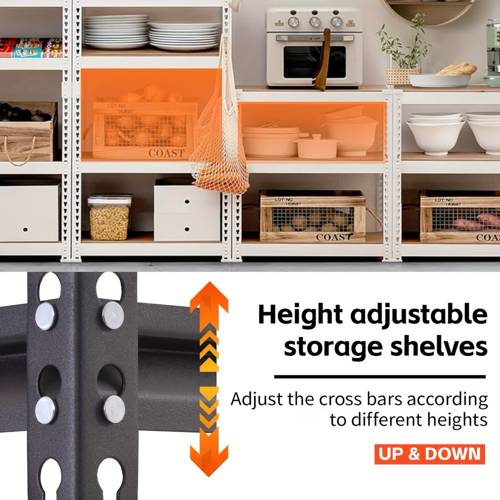 72"/60"H Garage Shelving Storage Shelves 5-Tier, 72" H X 35.5" W X 16" D, 2000LBS Capacity