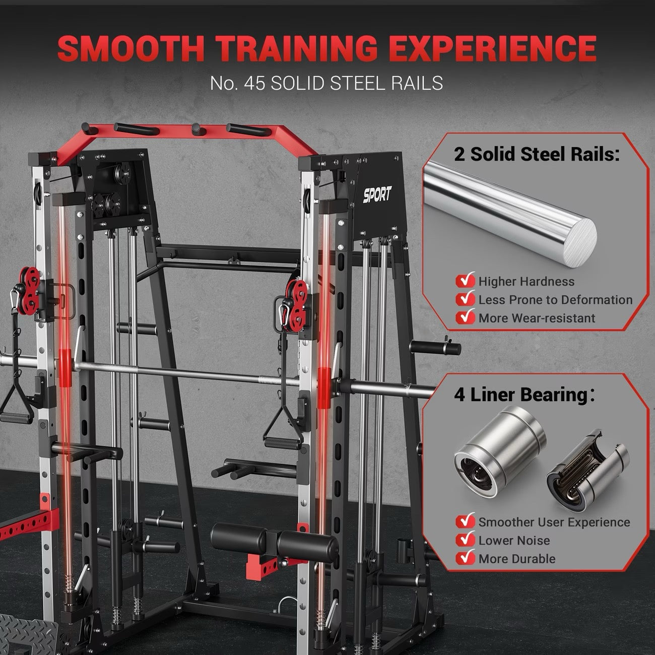Smith Machine Home Gym All In One