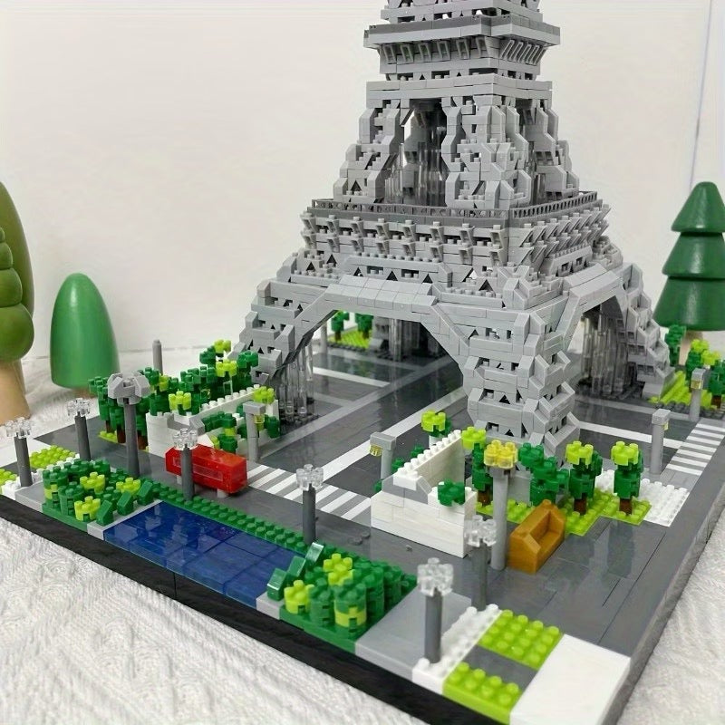 1200pcs 3000pcs World Famous Paris Eiffel Tower, 3D Assembly of Building Blocks