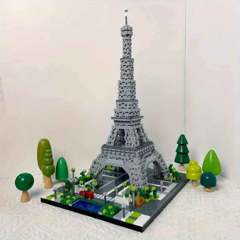 1200pcs 3000pcs World Famous Paris Eiffel Tower, 3D Assembly of Building Blocks