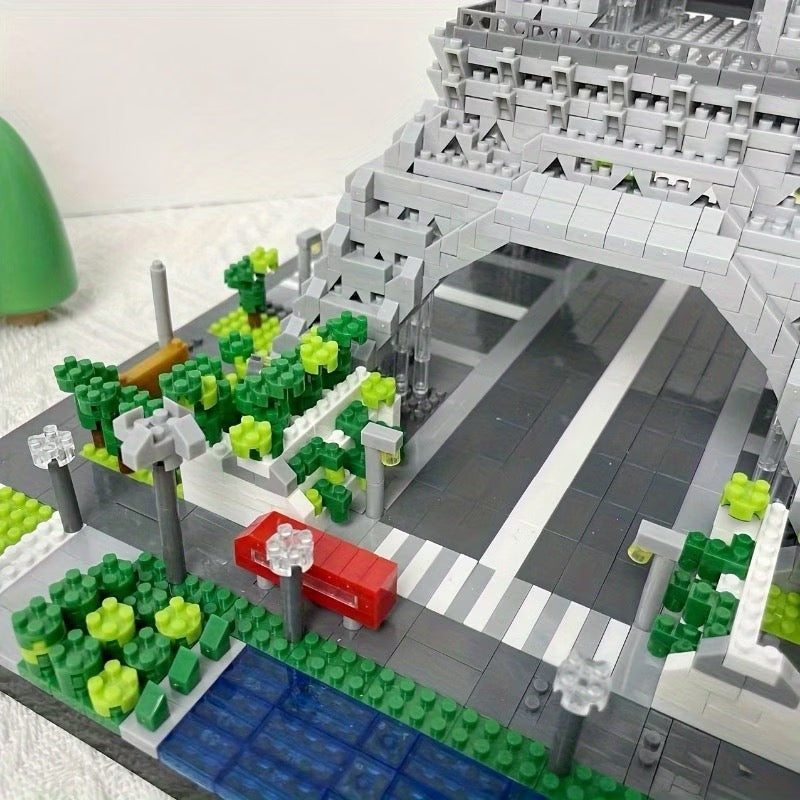 1200pcs 3000pcs World Famous Paris Eiffel Tower, 3D Assembly of Building Blocks