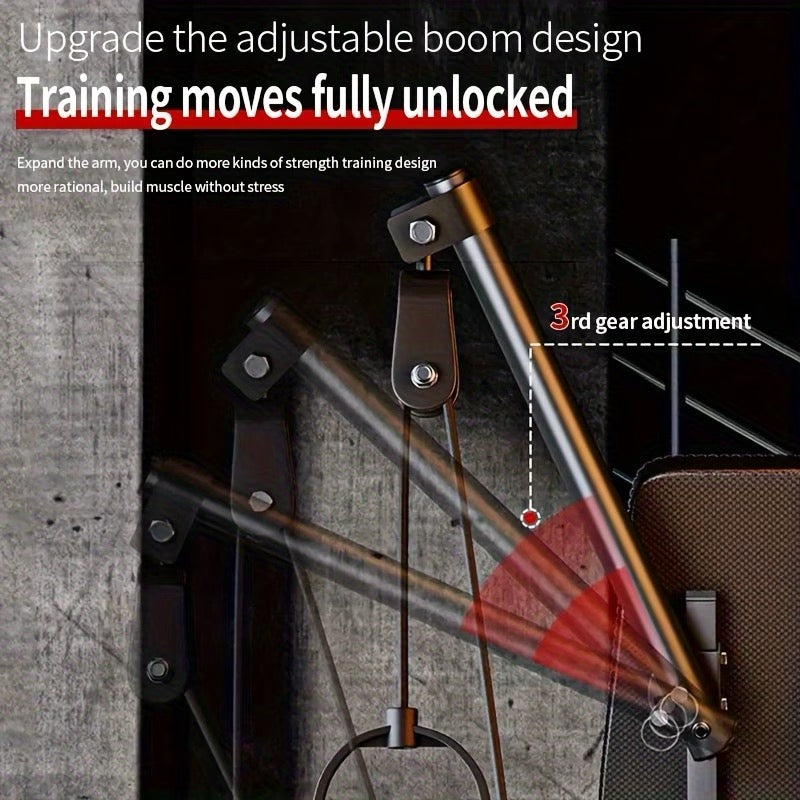 Adjustable Weight Bench with Resistance Bands & Tension Ropes