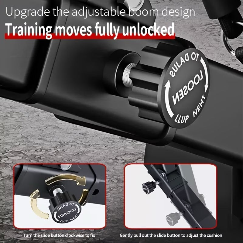 Adjustable Weight Bench with Resistance Bands & Tension Ropes