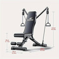 Adjustable Weight Bench with Resistance Bands & Tension Ropes