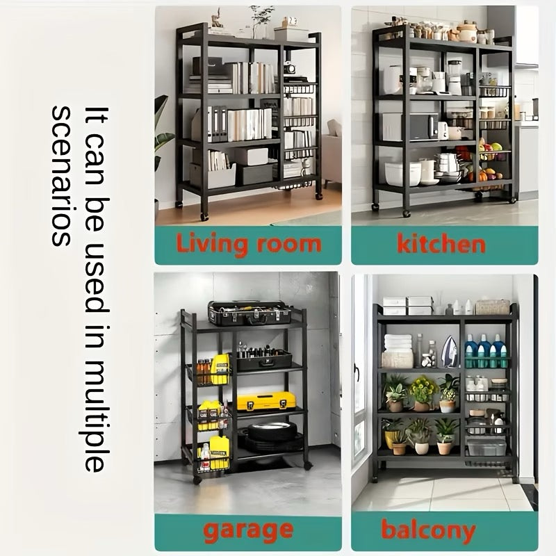4/3 Tier Movable Storage Rack