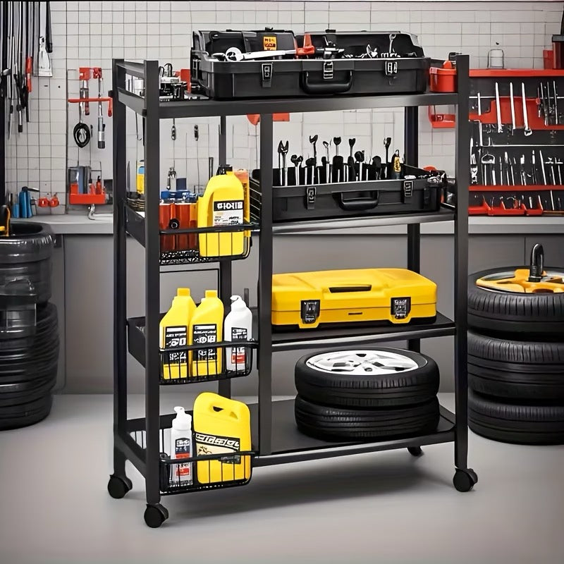 4/3 Tier Movable Storage Rack