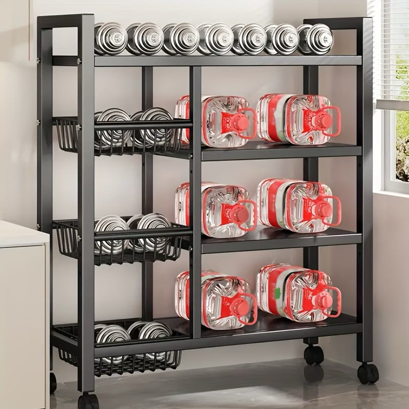 4/3 Tier Movable Storage Rack