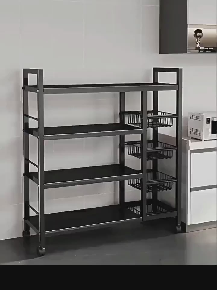 4/3 Tier Movable Storage Rack